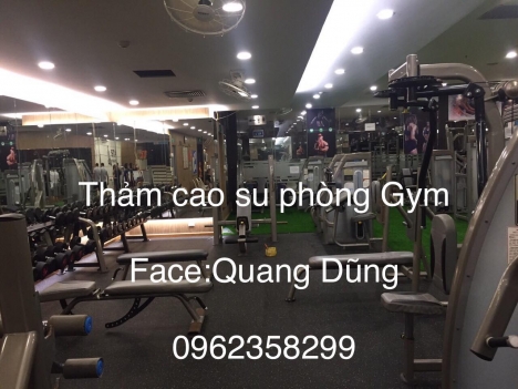 thảm cao su phòng gym