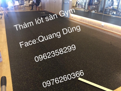 thảm cao su phòng gym