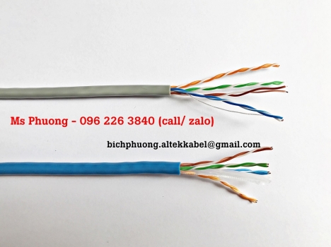Cáp mạng Cat5e/ Cat6 - Cáp mạng chống nhiễu Ftp5e/ Ftp6 - Cáp báo cháy 4x0.22