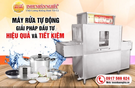 Đầu tư máy rửa bát công nghiệp cho bếp ăn siêu tiết kiệm