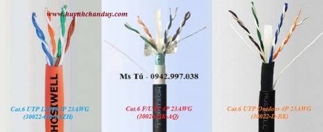Cáp mạng LAN 4 đôi vặn xoắn thương hiệu Hosiwell Cable