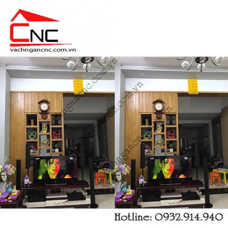 Vách ngăn bằng gỗ, vách ngăn phòng khách và bếp mẫu mới