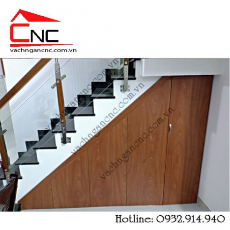 Thi công vách ngăn cầu thang đẹp cắt cnc tại Tân Quy Q7