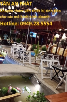 Lắp đặt tại Bạc Liêu cho quán café / quán ăn/ quán nhậu trọn bộ máy tính tiền giá rẻ