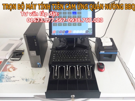 Nhận thi công trọn bộ máy tính tiền cảm ứng cho nhà hàng tại Quảng Ninh
