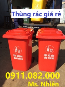 Chuyên bán thùng rác 240 lít, thùng rác công cộng giá rẻ- thùng rác giá gốc