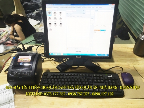 Lắp trọn bộ máy tính tiền cho quán cà phê tại Hưng Yên