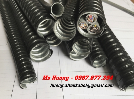 Ống sun thép bọc nhựa, ống kẽm đàn hồi bọc nhựa, ống ruột gà giá rẻ