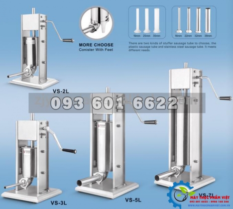 Máy làm xúc xích, lạp xưởng các loại.