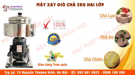 Máy xay giò chả, mọc sống,... 2kg bao đá giá rẻ nhất hiện nay.