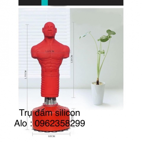 trụ đấm silicon hình người