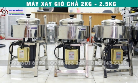 Máy xay giò chả, xay thịt, ruốc,... 2,5kg bao đá giá rẻ nhất hiện nay.