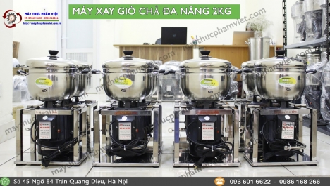 Máy xay giò 2kg inox giá rẻ.