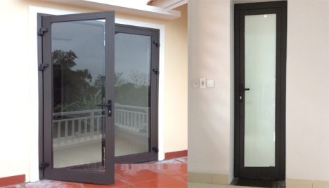 Cửa đi nhôm Quảng Đông nhôm hệ 55