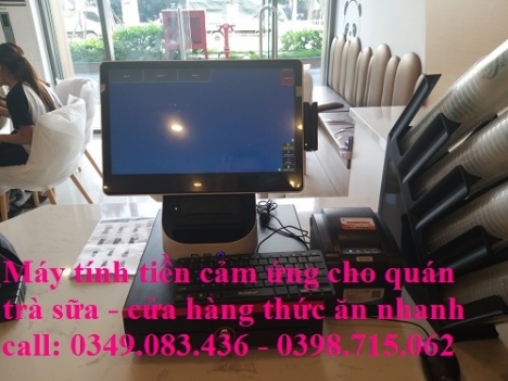 Chuyên bán máy tính tiền cảm ứng cho quán trà sữa tại Phú Quốc 