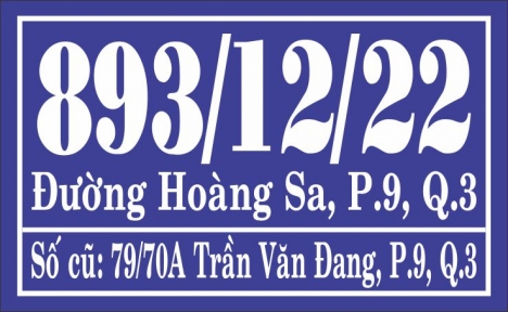 Bảng Số Nhà Mica