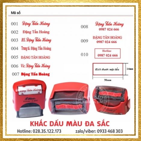 Dấu Tên - Dấu Chức Danh