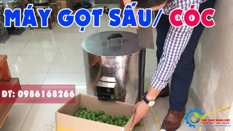 Máy gọt vỏ cóc sấu giá rẻ.