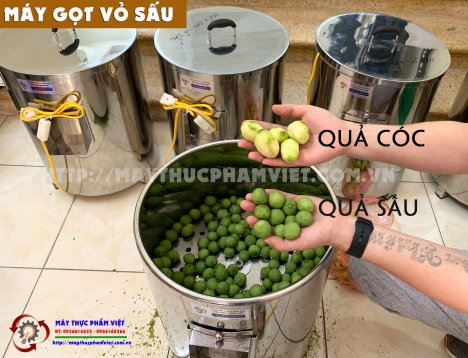 Máy gọt vỏ cóc sấu giá rẻ.