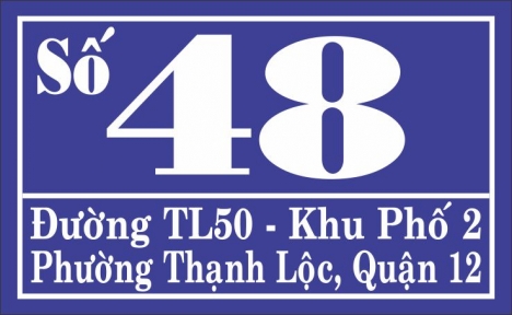 Bảng Số Nhà Mica