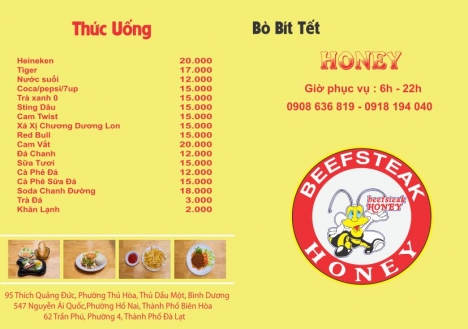 Thiết Kế, In Menu - Thực Đơn