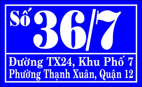 Bảng Số Nhà Mica