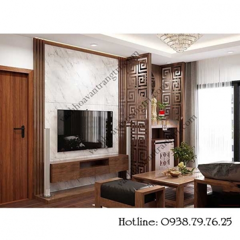 Làm đẹp từ vách ngăn cnc cho khu vực bàn thờ