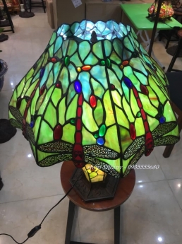 Đèn Bàn Tiffany Chuồn Chuồn Đỏ Mỹ
