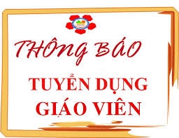 TUYỂN GIÁO VIÊN MẦM NON