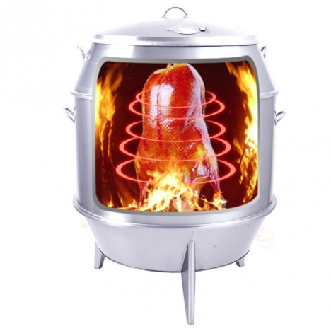 Lò quay gà vịt dùng gas