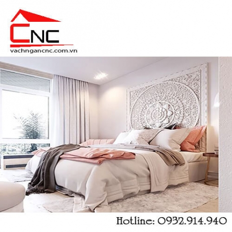 Mặc mưa gió vách ngăn phòng ngủ mẫu cnc gỗ đẹp vẫn HOT