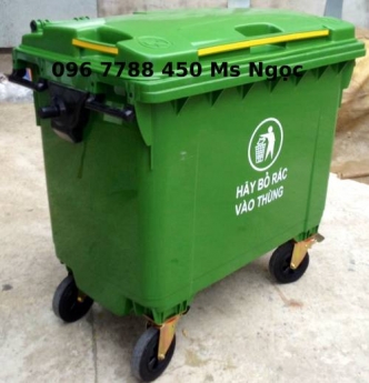 Thùng rác 660lit gom rác công cộng giá rẻ