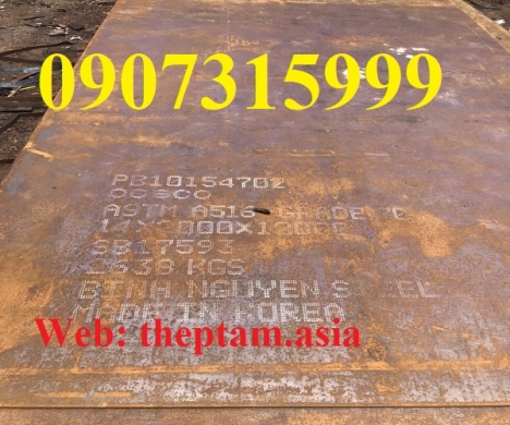 Thép Tấm ASME SA516, ASTM A516 Gr60, A516 Gr70 Dày 12mm, 14mm, 16mm, 25mm