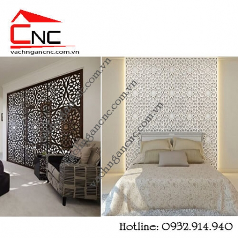 Mặc mưa gió vách ngăn phòng ngủ mẫu cnc gỗ đẹp vẫn HOT