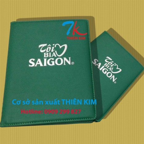 Xưởng sản xuất bìa sổ menu, nơi in quyển menu bọc da, làm bìa menu bằng da, in quyển menu trên da,