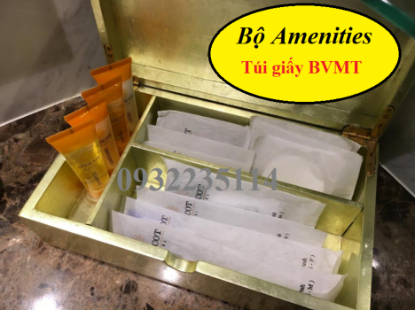 Bàn chải đóng túi giấy Bảo vệ môi trường và Bộ Amenities đóng túi giấy bảo vệ môi trường