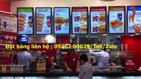 Hộp đèn led menu cho quán cafe, trà sữa