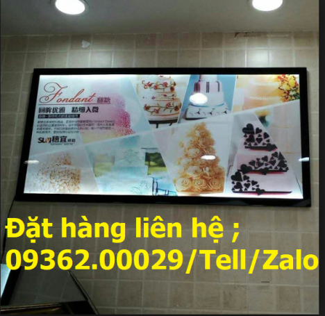 Hộp đèn led menu cho quán cafe, trà sữa