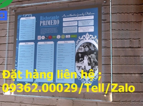 Hộp đèn led menu cho quán cafe, trà sữa