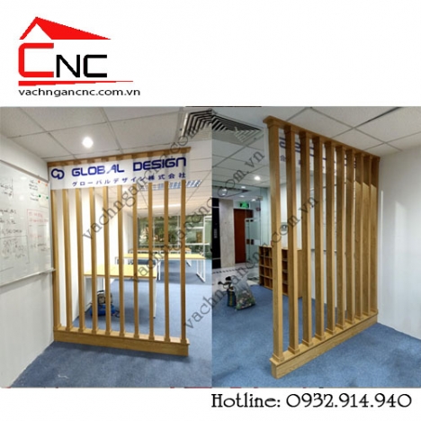 Công trình vách ngăn cầu thang đẹp trang trí lam gỗ Lý Thường Kiệt