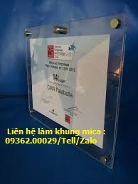 Những mẫu khung mica treo tường sử dụng nhiều