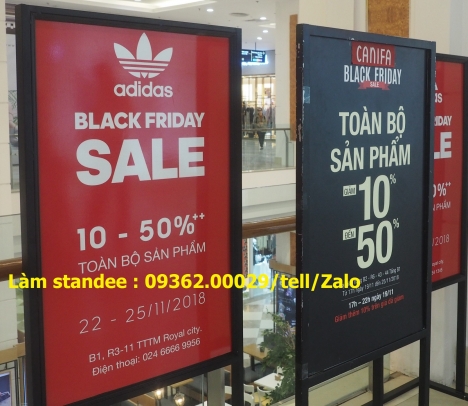 Ưu điểm của các sản phẩm Standee chân sắt