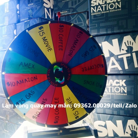 Gia công vòng quay may mắn, vòng quay trúng thưởng