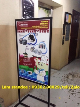 Ưu điểm của các sản phẩm Standee chân sắt