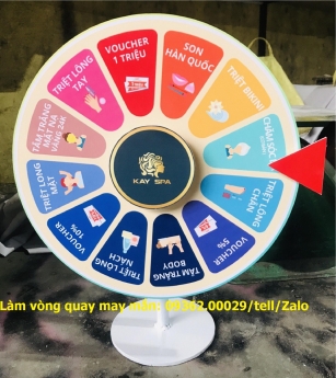 Gia công vòng quay may mắn, vòng quay trúng thưởng