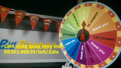 Gia công vòng quay may mắn, vòng quay trúng thưởng