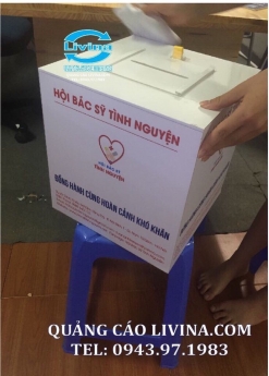 Các mẫu mã hòm phiếu, hòm từ thiện, thùng bốc thăm trúng thưởng