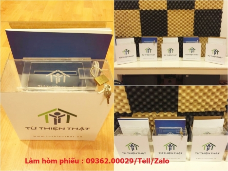 Các mẫu mã hòm phiếu, hòm từ thiện, thùng bốc thăm trúng thưởng