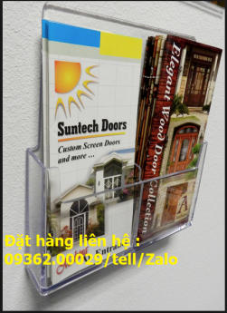 Các mẫu kệ đựng tạp trí , sách báo bằng mica –Gia công nhiều loại