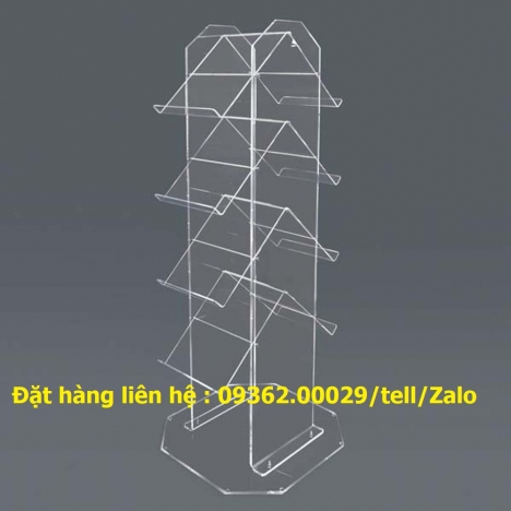 Các mẫu kệ đựng tạp trí , sách báo bằng mica –Gia công nhiều loại